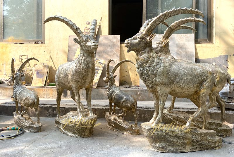 bronze goat statue polish