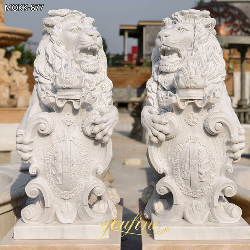 Marble Lion Statue