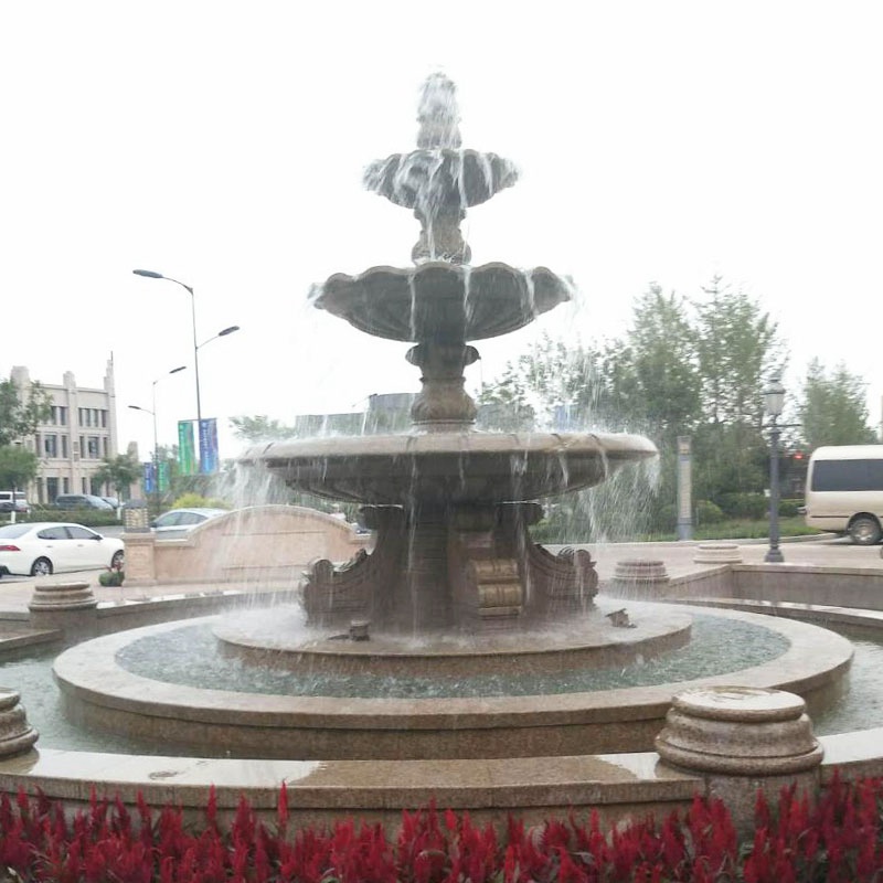 large granite water features