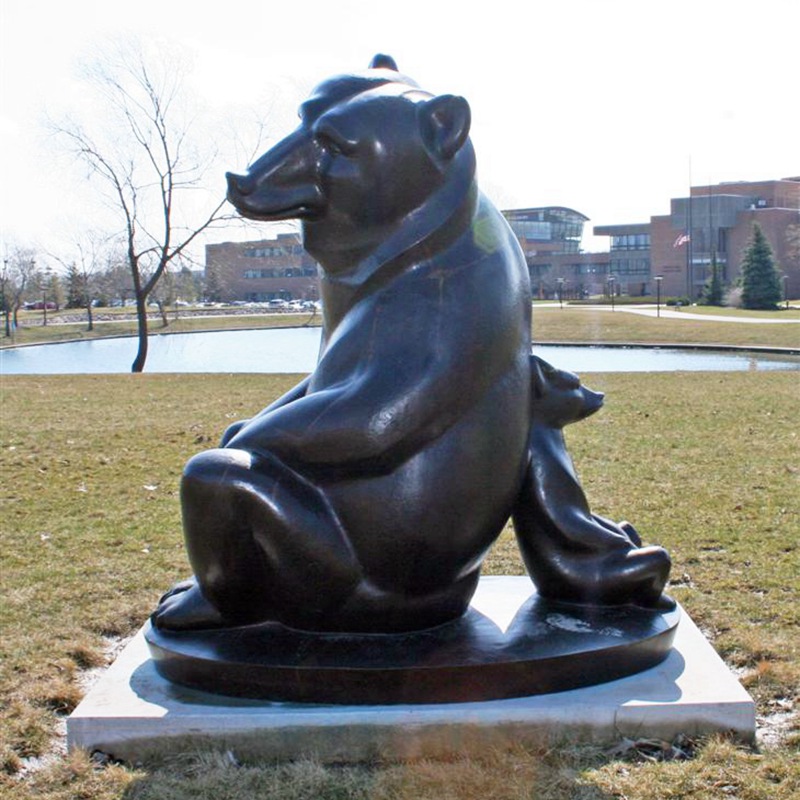 bronze Abstract bear