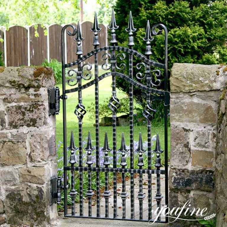 Modern Metal Art Double Driveway Front Entry Wrought Iron Gate Designs ...