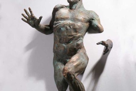 Bronze Matteo Pugliese Sculpture Amazing Sculptures That Emerge from Walls-  YouFine Sculpture