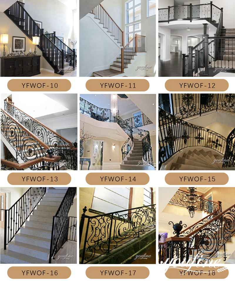 HOMLUX Lovmor Hand Rails for Outdoor Steps, Wrought Iron Railing, Porch And  Stair Railing Kit & Reviews