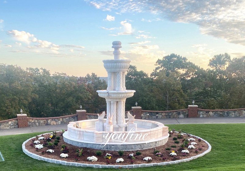 large outdoor marble fountains