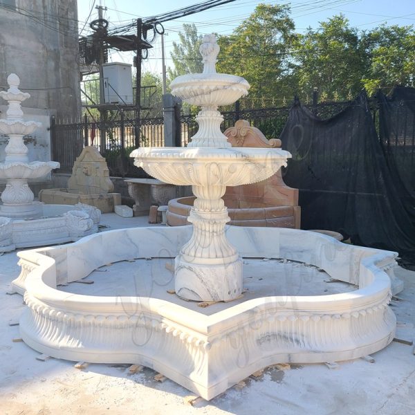 outdoor marble fountain