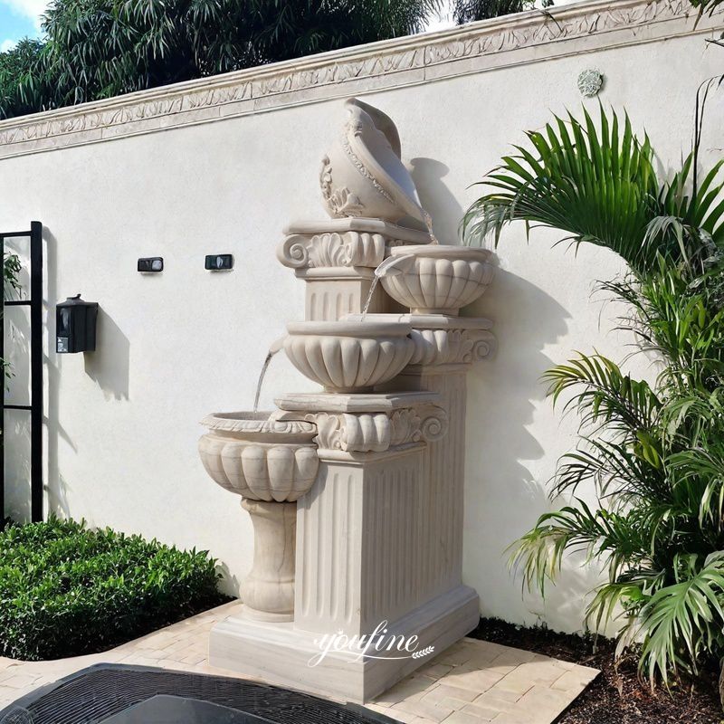 Marble Water Floor Flower Pot Fountain