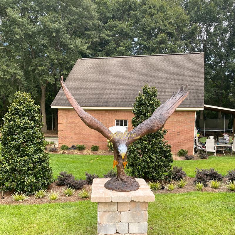 brass eagle bird statue for home outside