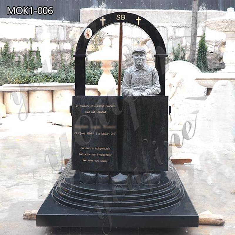 Black Granite Tombstone Modern Unique Design Prices Factory Supplier ...