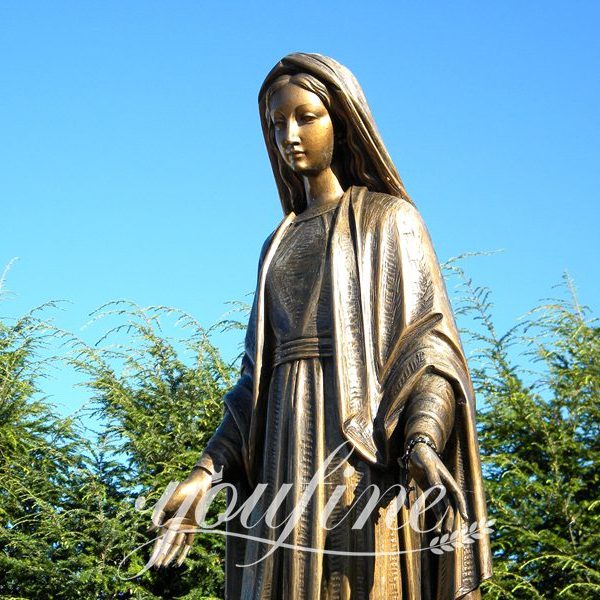 Customized Catholic Bronze Virgin Mary Statue with Jesus BOKK-637 ...