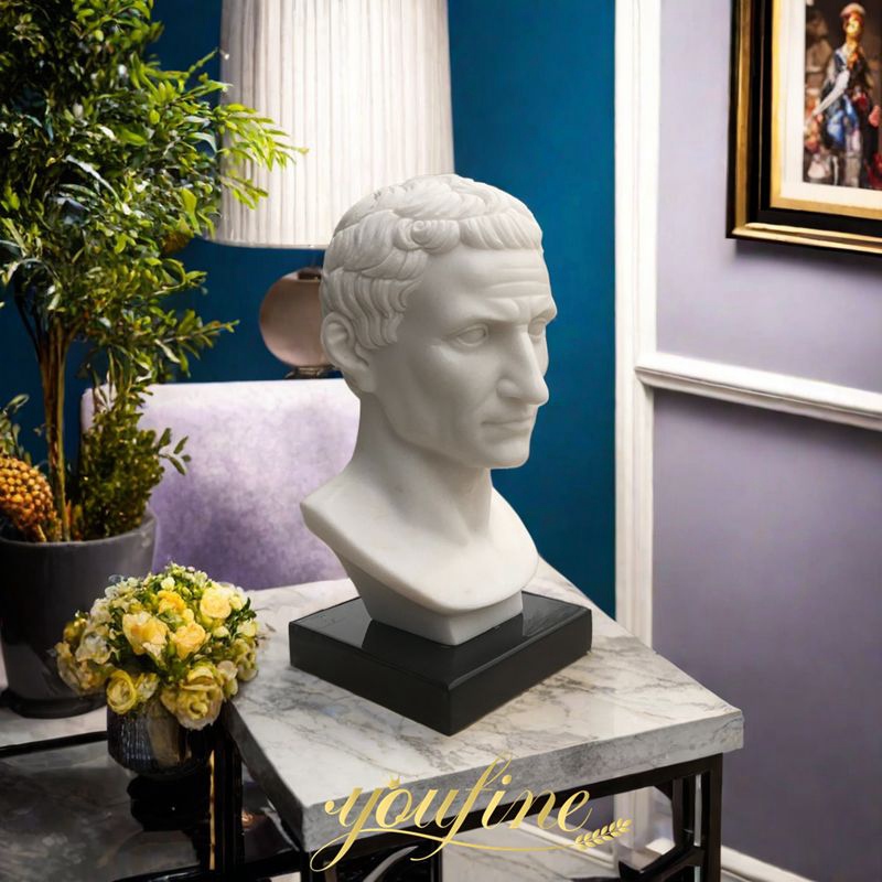 Marble Julius Caesar Bust Statue 2