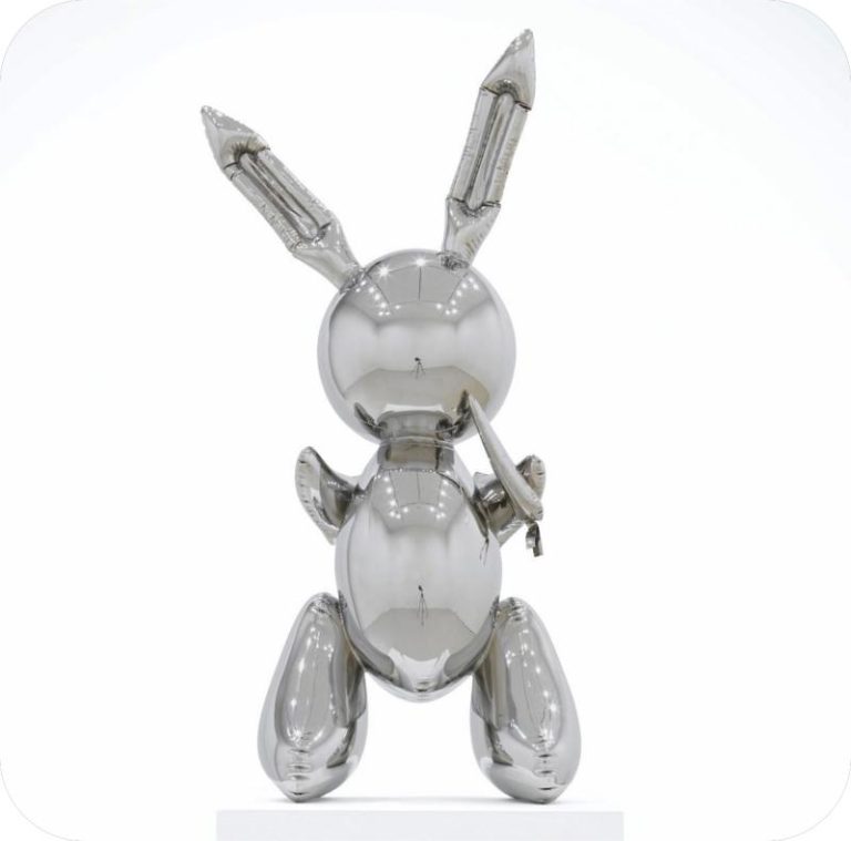 Famous artist jeff koons stainless steel rabbit sculpture - YouFine