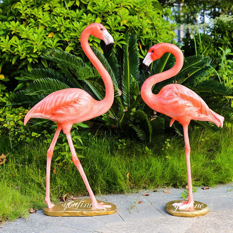 life size flamingo statue