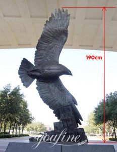 Large Bronze Outdoor Garden Eagle Statues Decor Bok1-279-youfine Sculpture