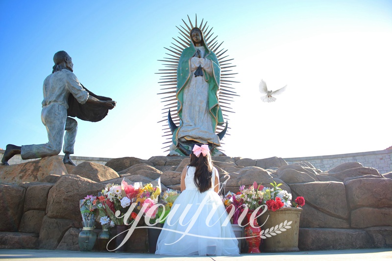 Bronze our lady of guadalupe art-YouFine Sculpture