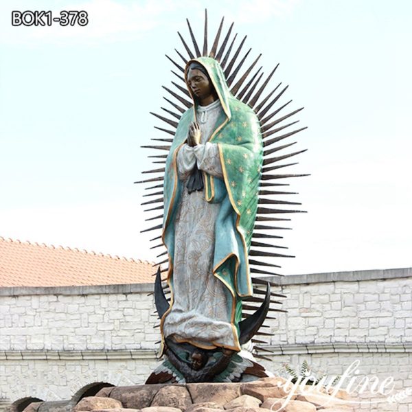 Bronze Our Lady Of Guadalupe Statue Outdoor Garden Decor BOK1-378 ...