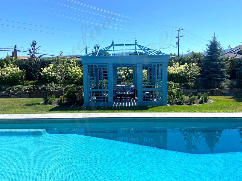 wrought iron glass sunroom