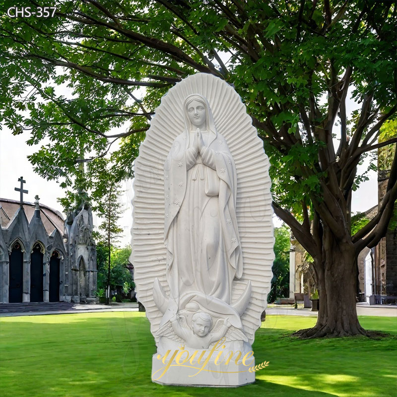 Our Lady of Guadalupe Marble Statues for Memorial Garden at Church CHS-357