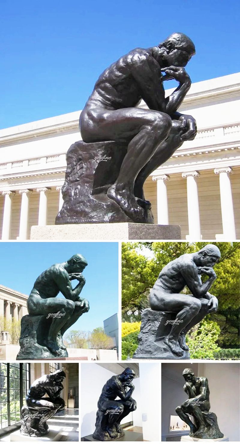 Thinker bronze statue