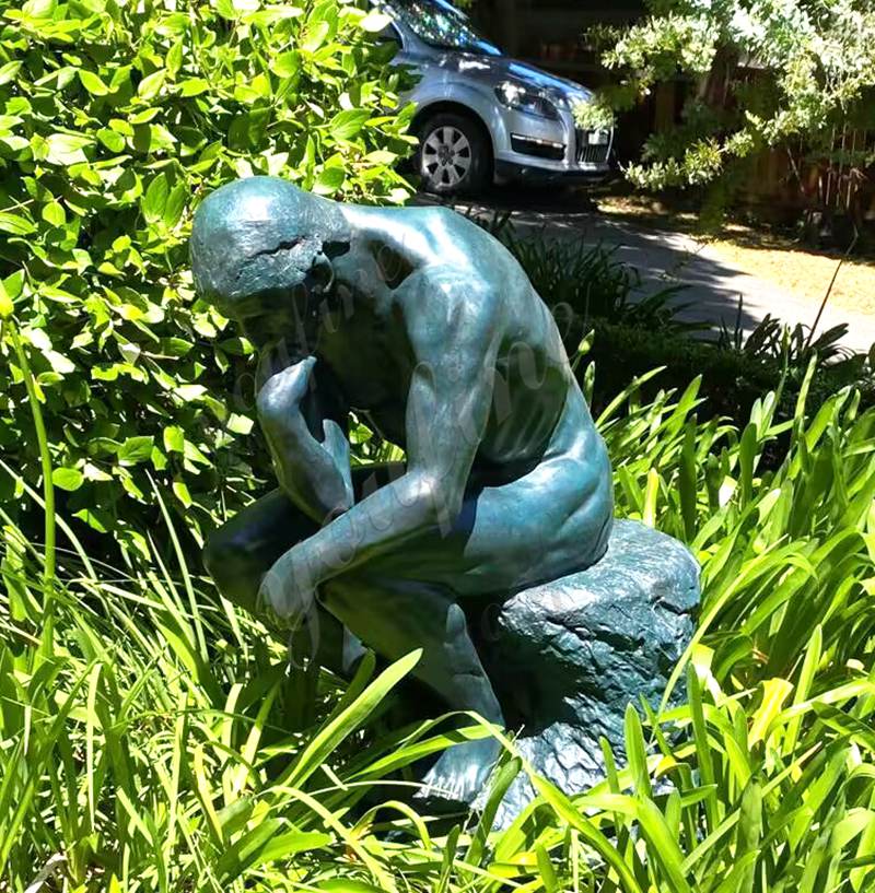 bronze Thinker sculpture