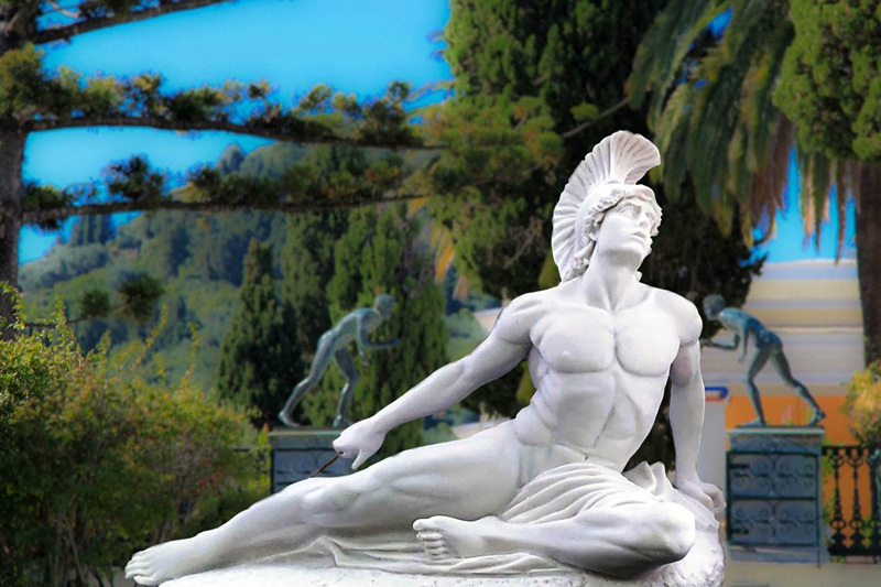 Marble Greek Trojan Hero Achilles Dying Statue Manufacturer MOK1-135 -  YouFine Sculpture