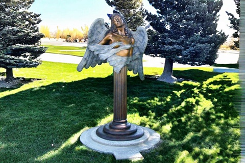 personalized bronze angel statue art