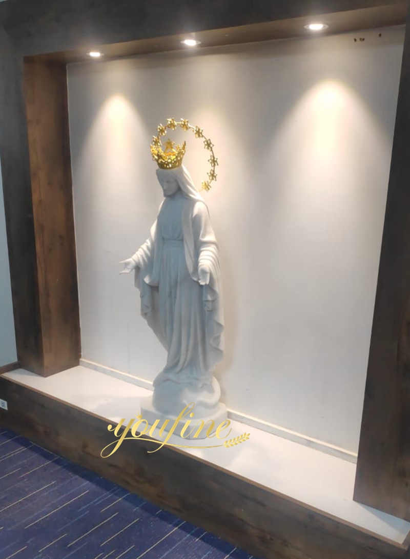 white marble mother mary statue feedback