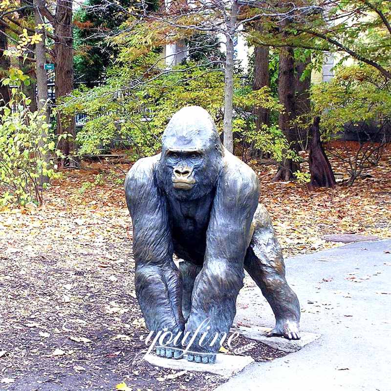 Zoo Decor Custom Size Bronze Sculpture Chimpanzee Giant King Kong Gorilla  Statue - China Gorilla Statue Outdoor Decor and Gorilla Sculpture price