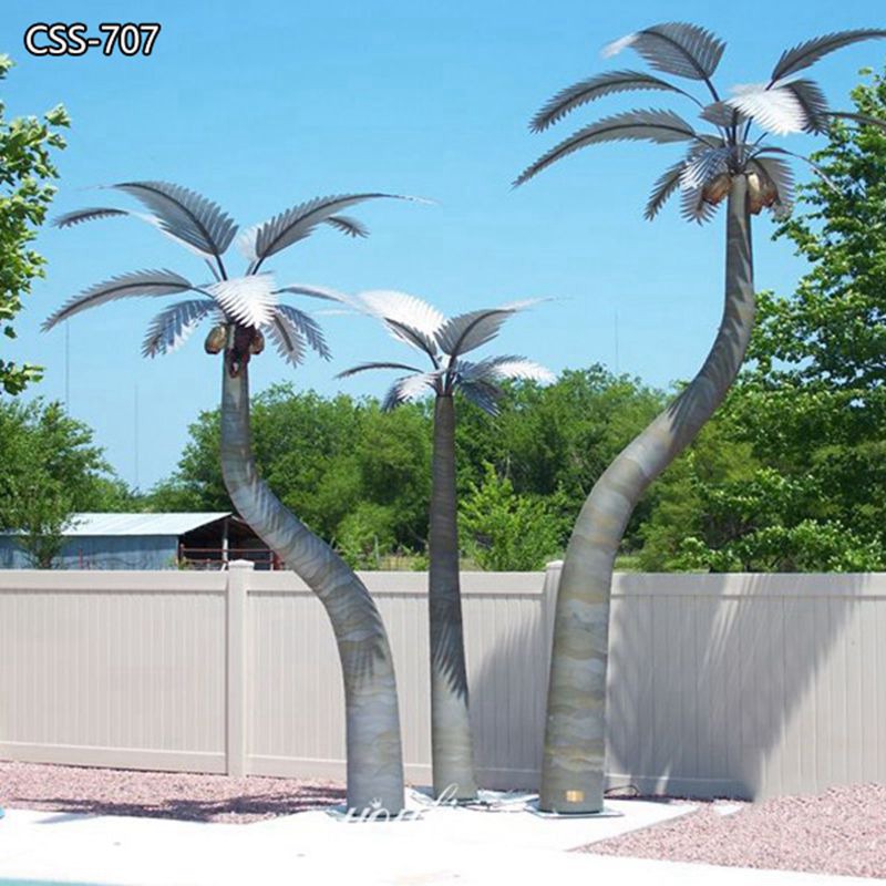 Large Outdoor Metal Palm Tree Yard Art Supplier Css 707 Youfine Sculpture