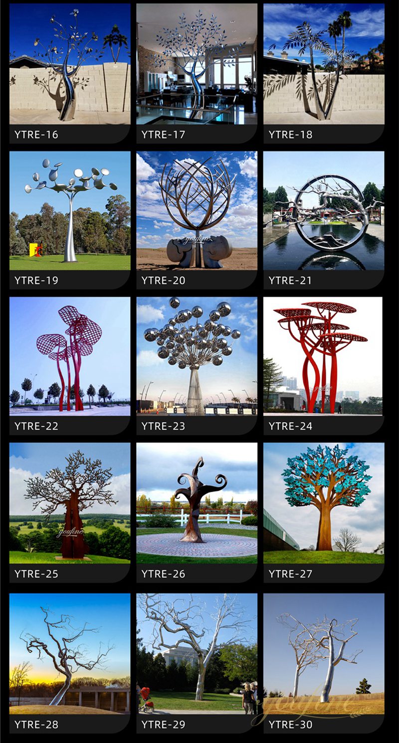 large outdoor Tree Yard Art sculpture Supplier - YouFine