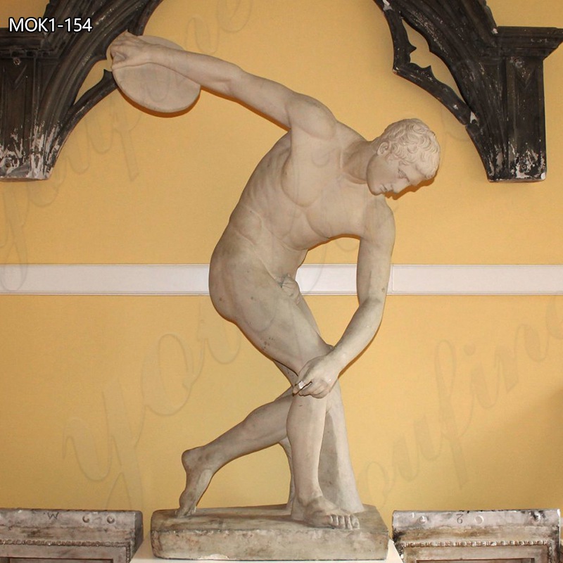 marble statue of discus thrower