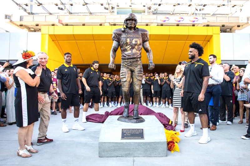 Arizona State Unveils Tillman Statue at Sun Devil Stadium