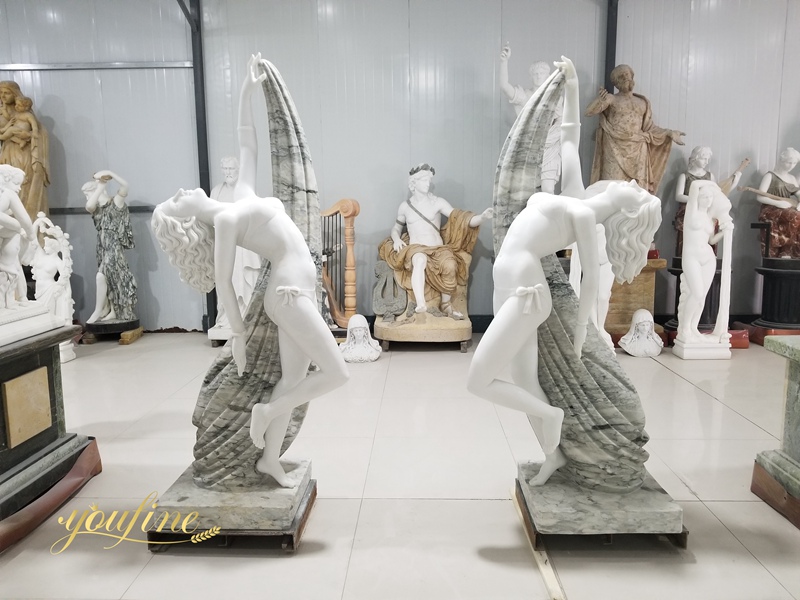 Life Size Beautiful Marble Dancing Girl Statues