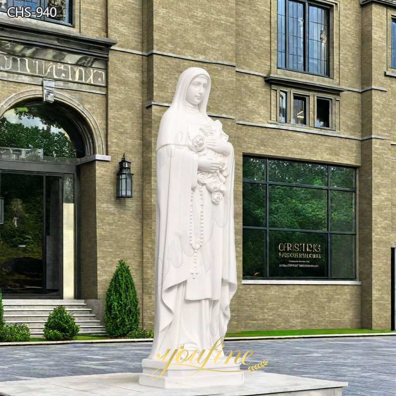 Marble Statue of St Therese the Little Flower for Outdoor Garden