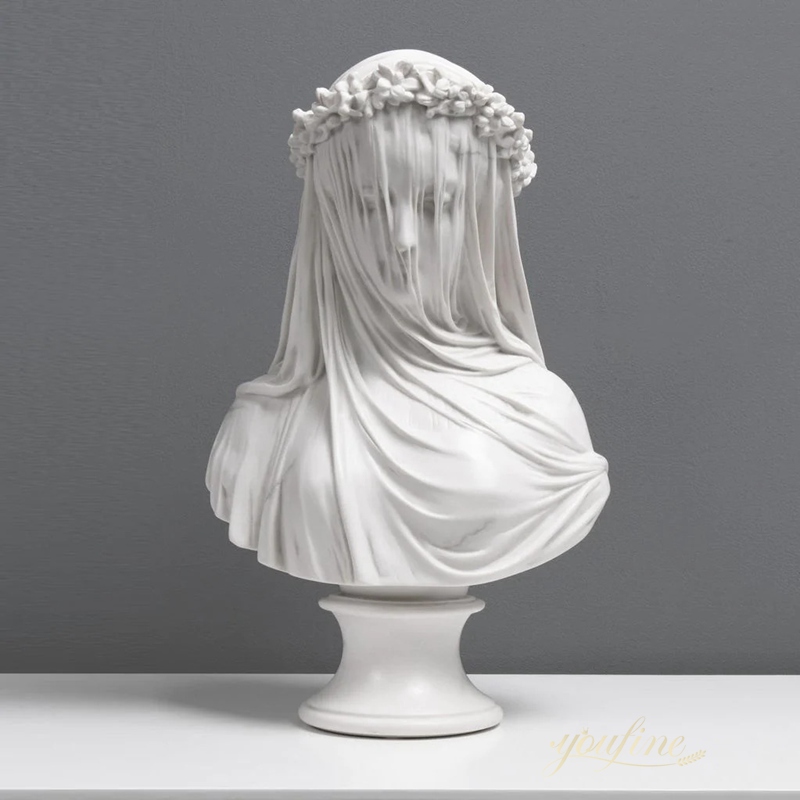 How are transparent veils made in marble sculptures? Are there any