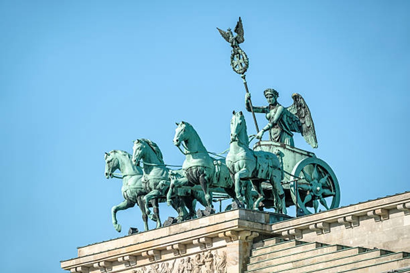 Quadriga on Brandenburg gate in Berlin