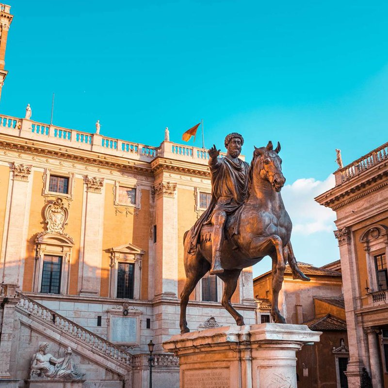 20.Capitoline Hill, Rome, Italy statue