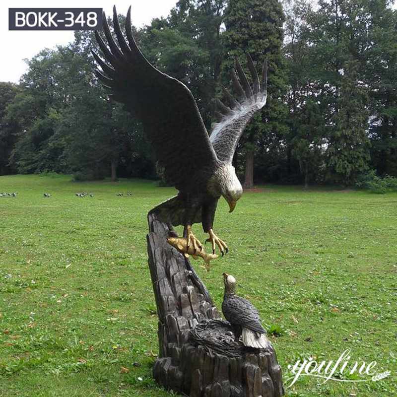 Outdoor-Eagle-Decoration-Bronze-Statue-Factory-Direct-Sale-BOKK-348