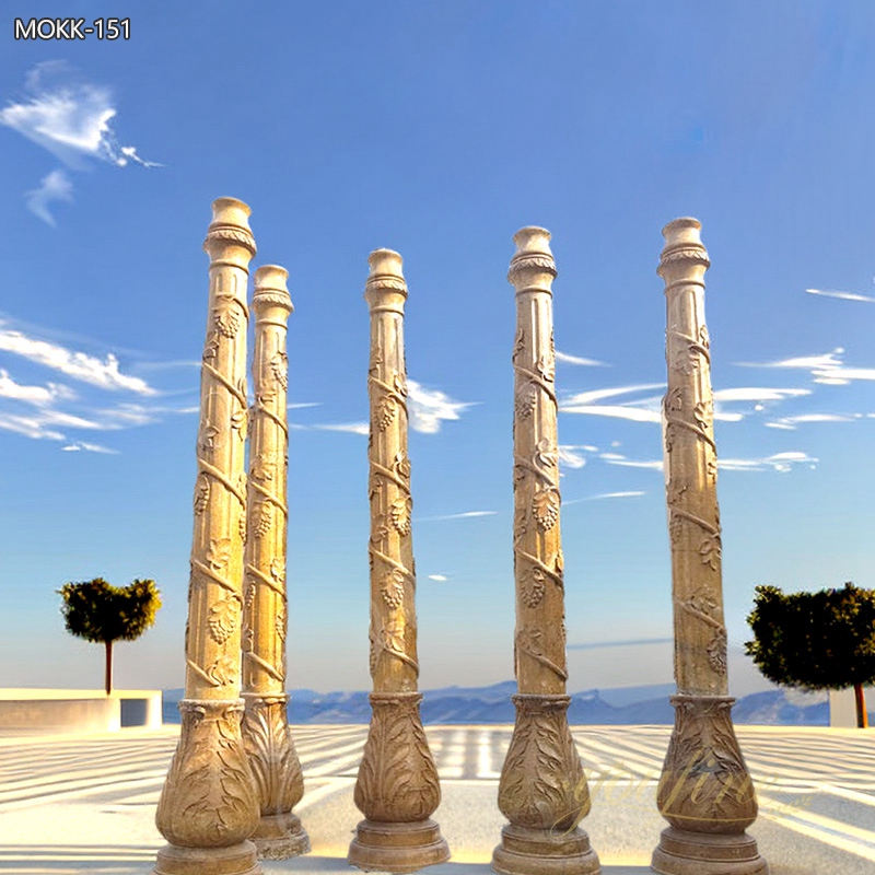 Large Round Pillar Designs for Residential Buildings Cheap Antique Greek  Spiral Column Suppliers MOKK-151 - YouFine Sculpture