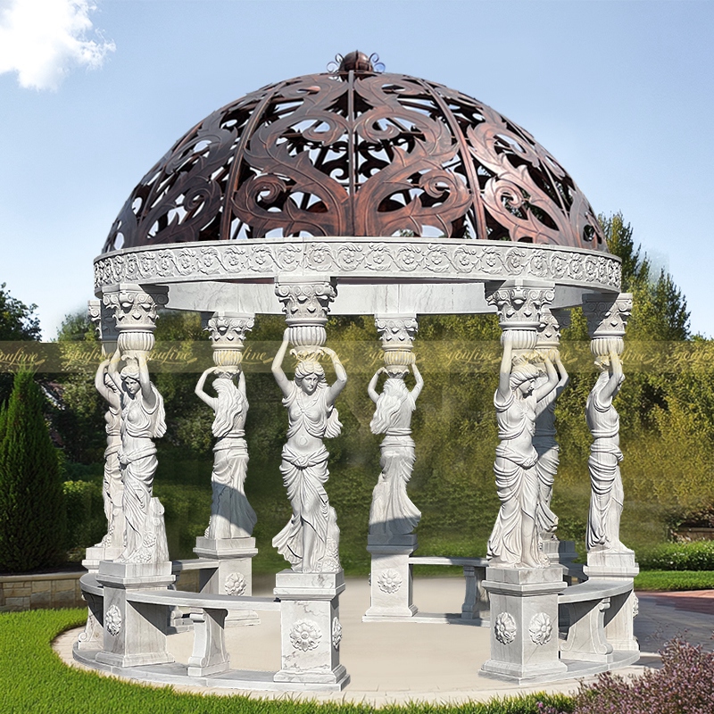 female marble gazebo