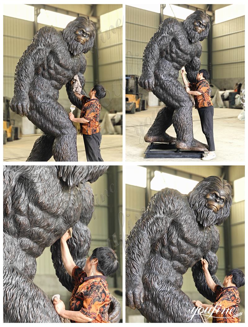 large bigfoot statue