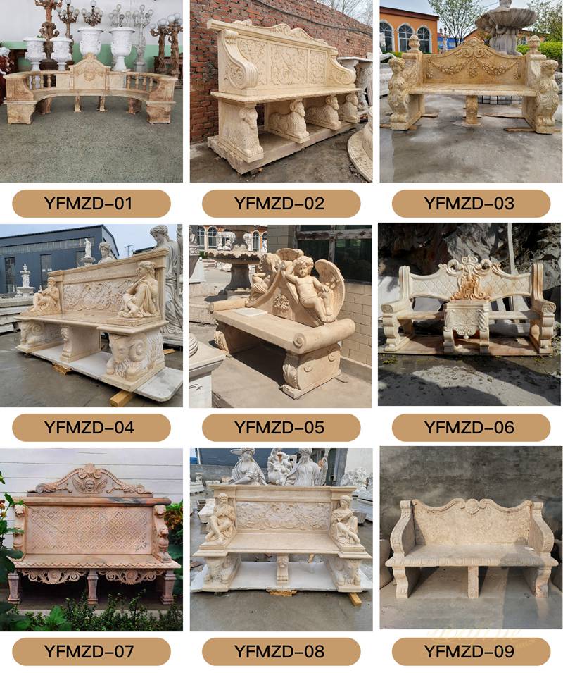 marble garden benches for sale