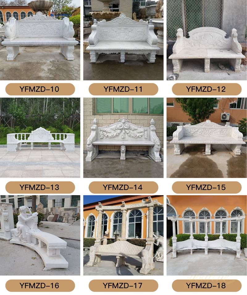 marble garden benches for sale