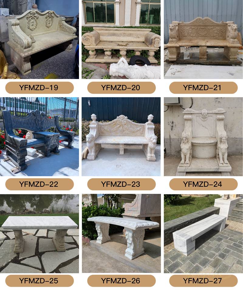 marble garden benches for sale