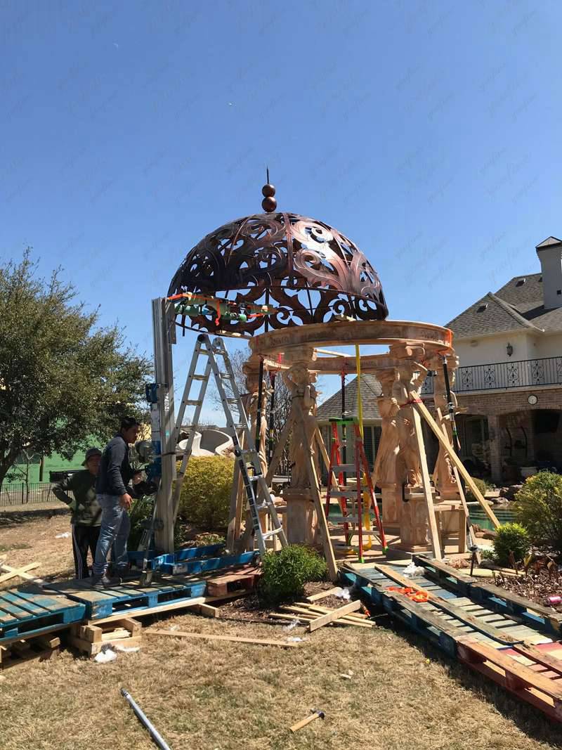 marble outdoor garden gazebo for sale