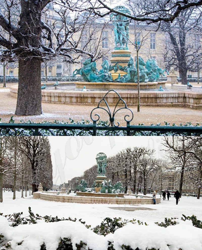 bronze fountain sculpture