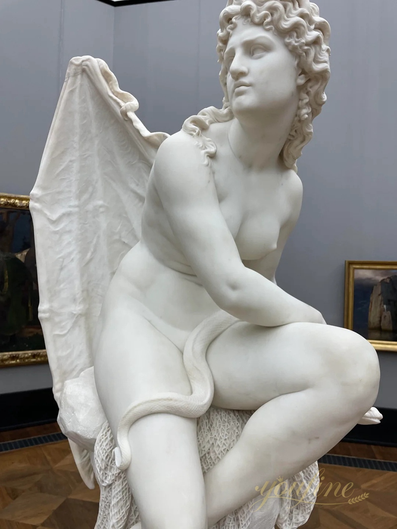 Carl Cauer - Hexe (Witch) Natural Marble Statue for Sale