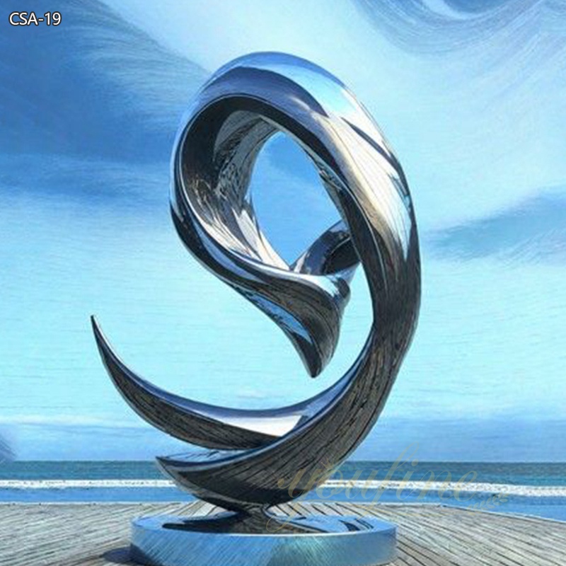 Contemporary Abstract Metal Outdoor Sculpture For Seaside YouFine   Contemporary Abstract Metal Outdoor Sculpture For Seaside 6 