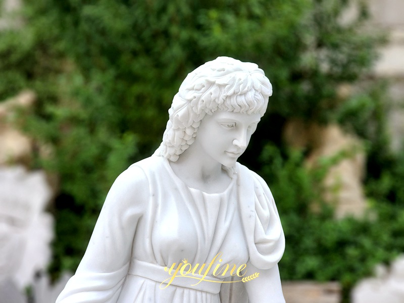 Marble the Muse of Tragedy Melpomene Statue for Sale