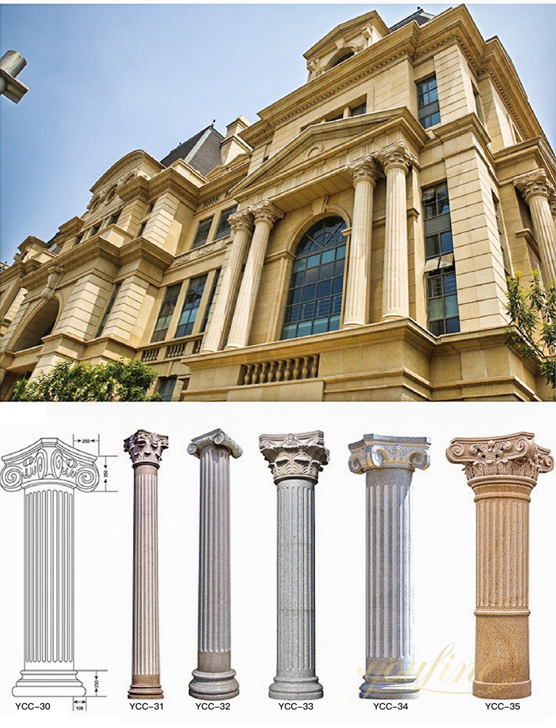 Timeless Roman Marble Columns from Supplier