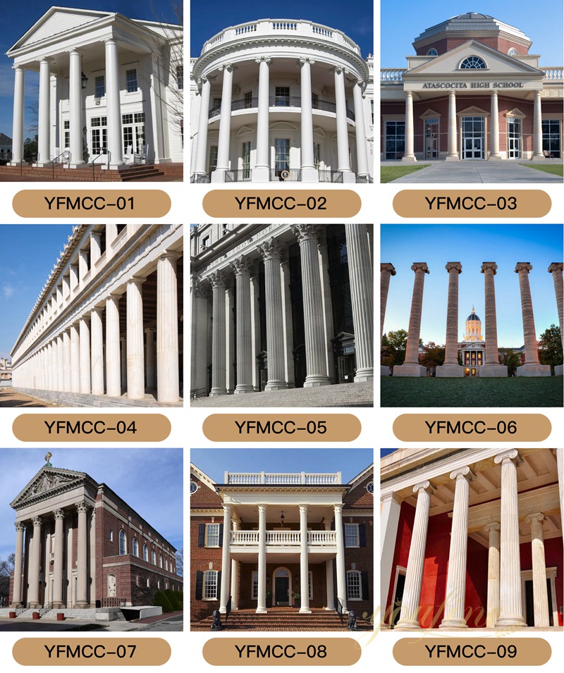 Timeless Roman Marble Columns from Supplier